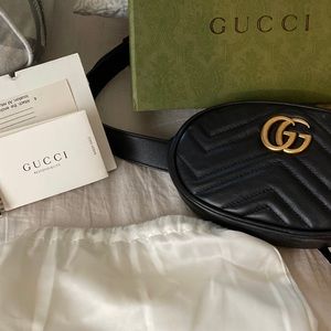 COPY - Authentic Gucci Double GG waist belt purse
